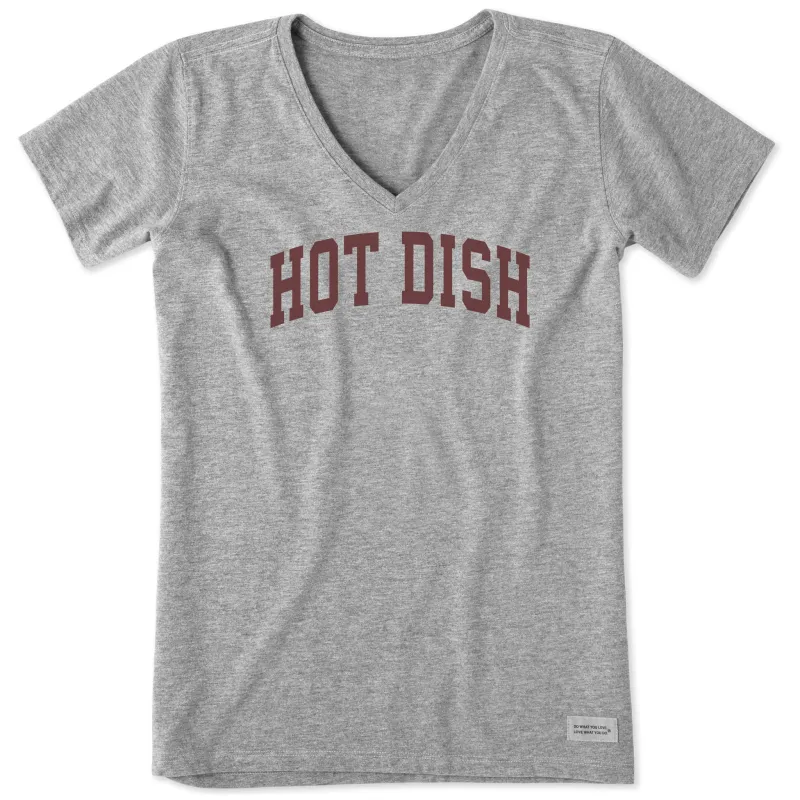 Women's Hot Dish Arch Short Sleeve Crusher Vee sold by Life is Good