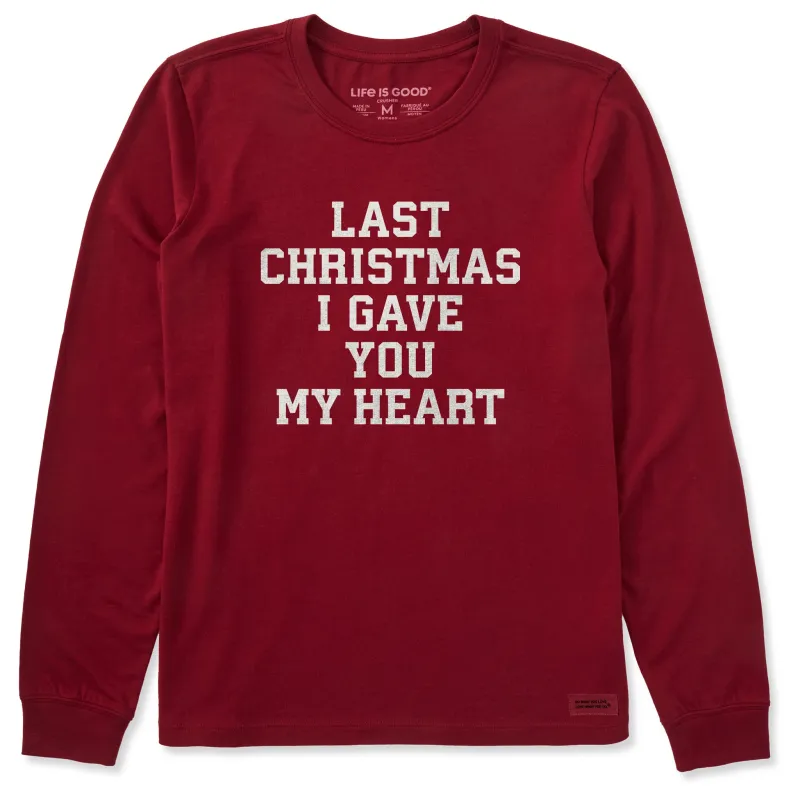 Women's Last Christmas Long Sleeve Crusher Tee made by Life is Good