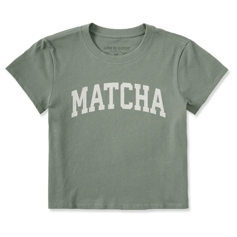 Women's Matcha Arch Crusher-LITE Shrunken Tee sold by Life is Good