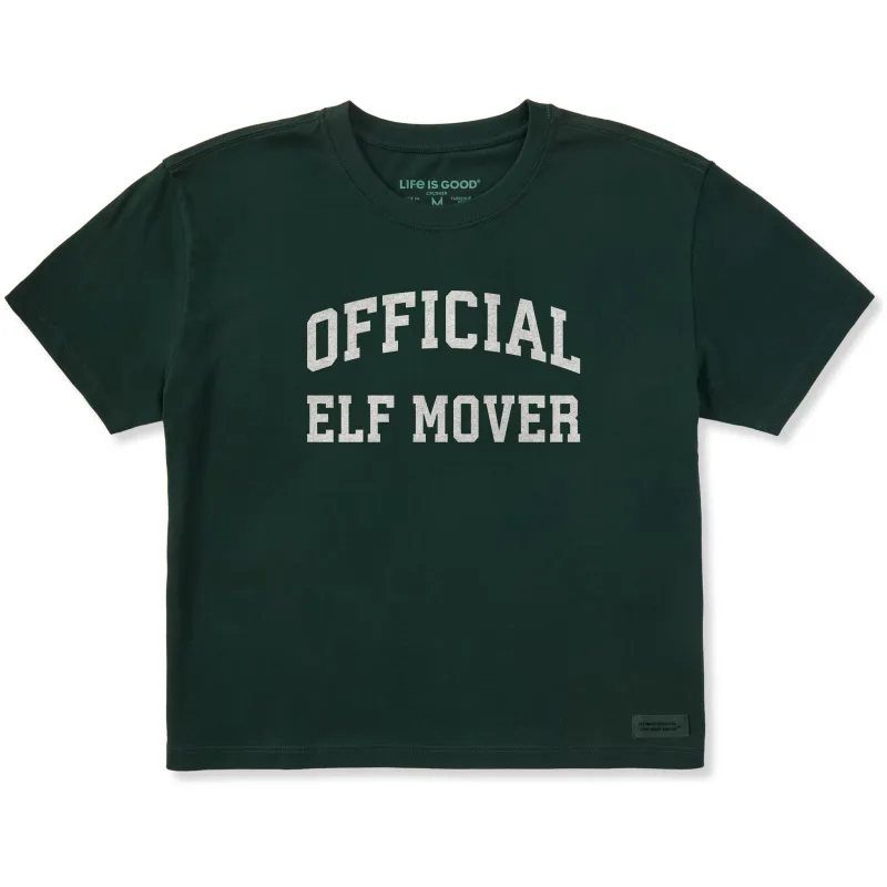 Women's Official Elf Mover Arch Short Sleeve Crusher Boxy Tee sold by Life is Good