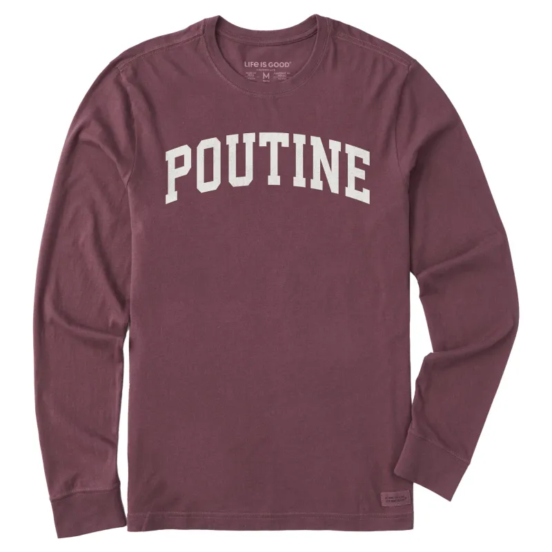 Men's Poutine Arch Long Sleeve Crusher Tee sold by Life is Good