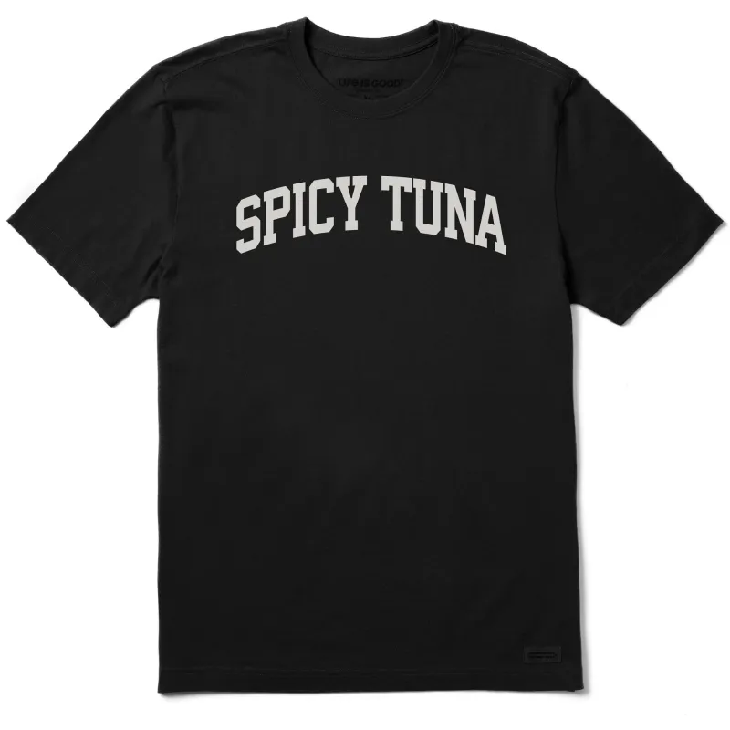 Men's Spicy Tuna Arch Short Sleeve Crusher Tee sold by Life is Good