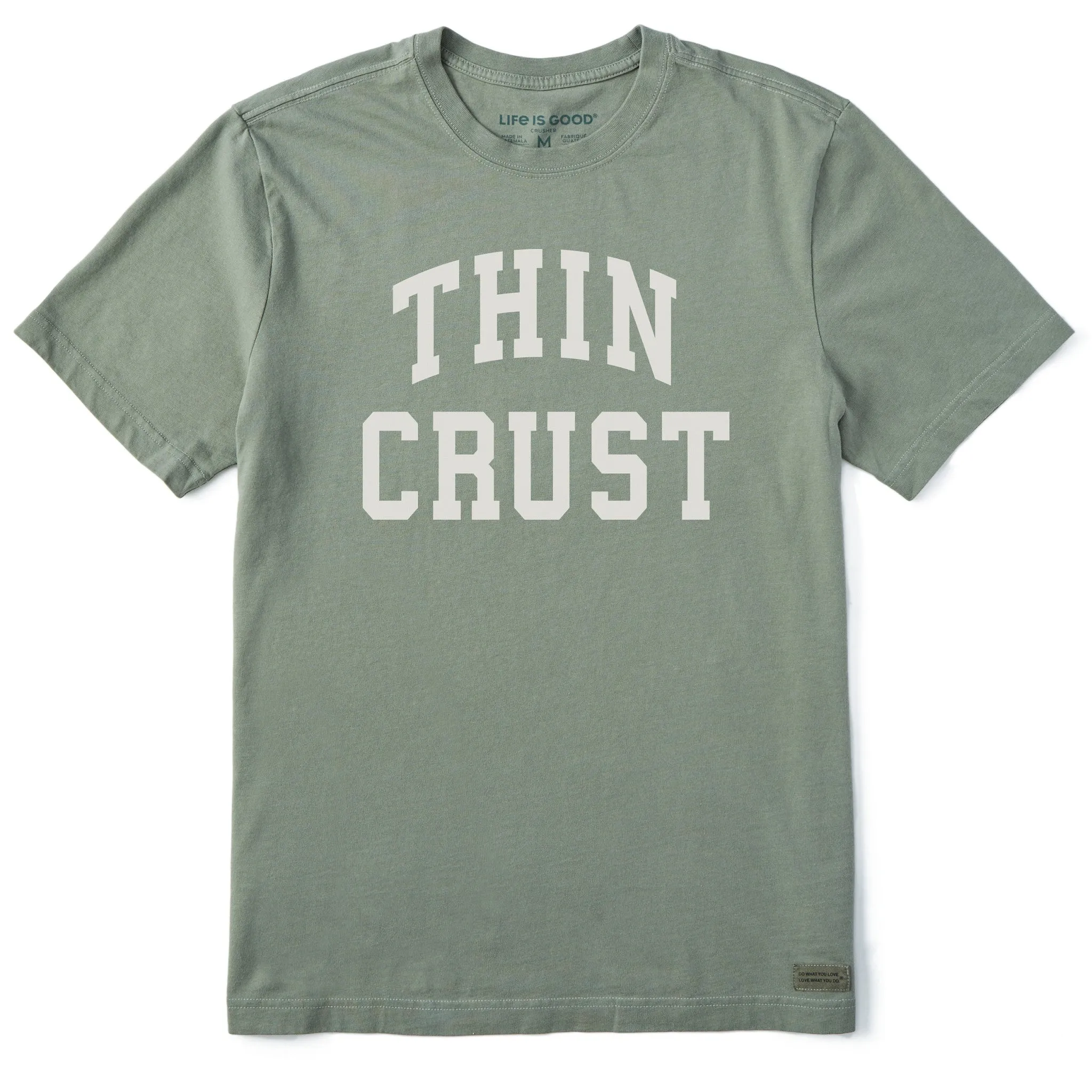 Men's Thin Crust Arch Short Sleeve Crusher Tee sold by Life is Good