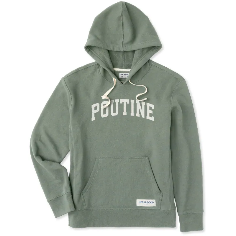 Women's Poutine Arch Simply True Fleece Hoodie sold by Life is Good