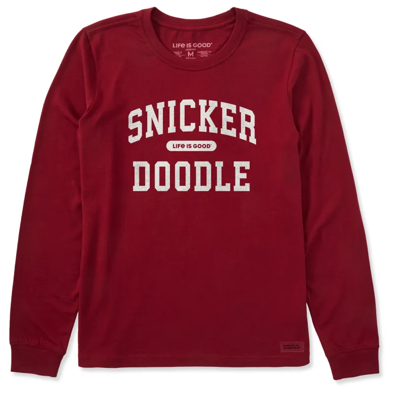 Women's Snicker Doodle Arch Long Sleeve Crusher Tee sold by Life is Good