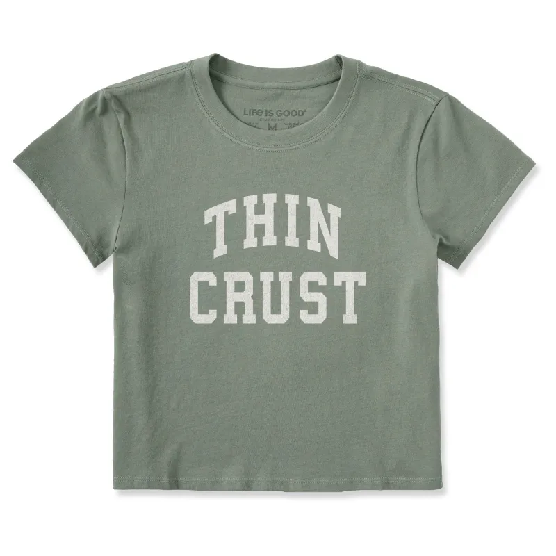 Women's Thin Crust Arch Crusher-LITE Shrunken Tee sold by Life is Good