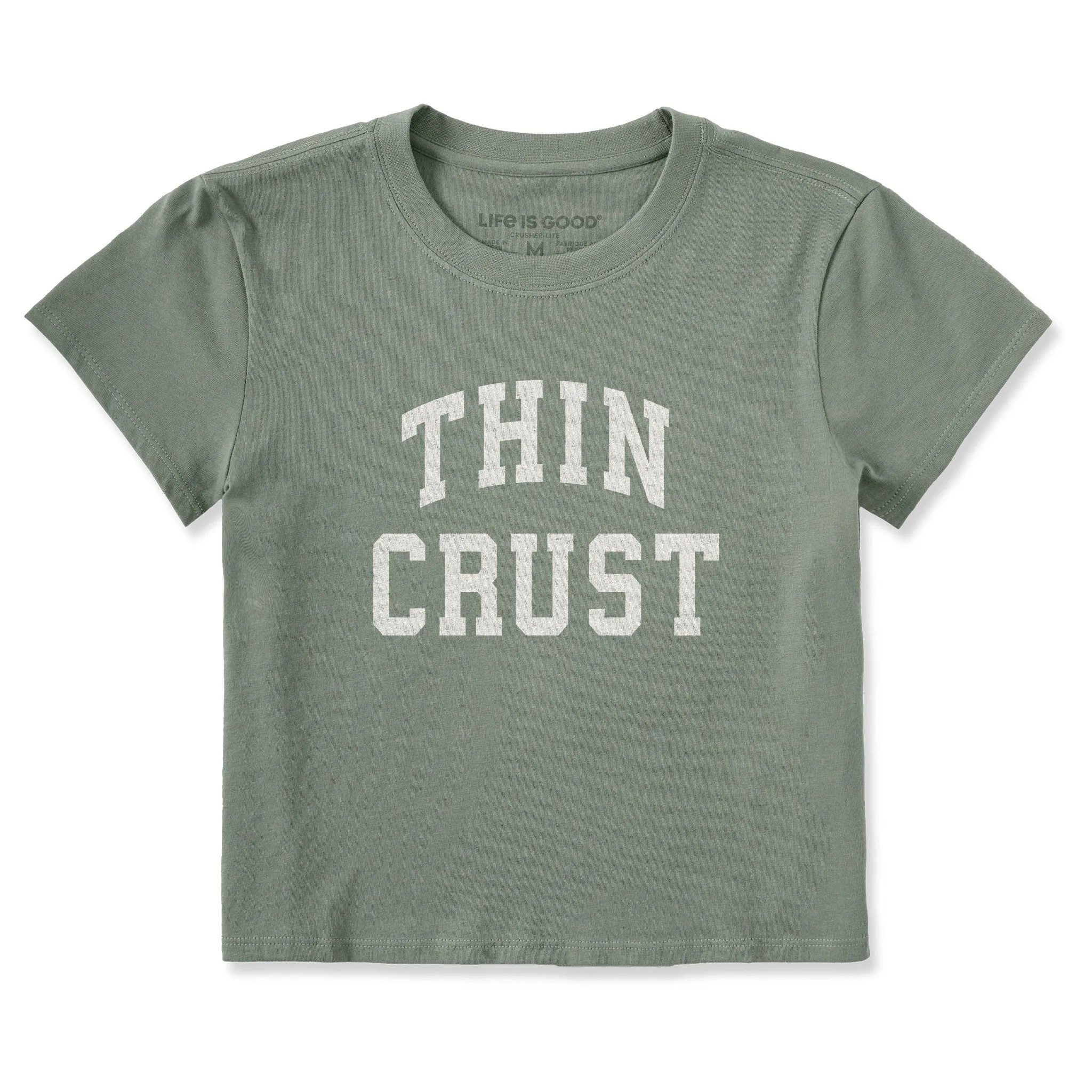 Women's Thin Crust Arch Crusher-LITE Shrunken Tee sold by Life is Good