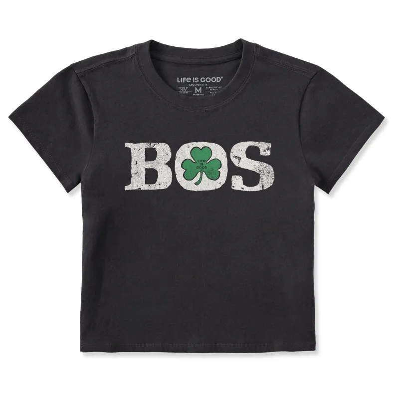 Women's Boston Shamrock Crusher-LITE Shrunken Tee sold by Life is Good