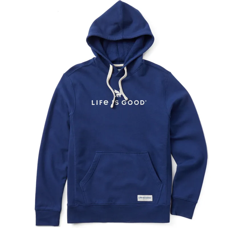 Men's LIG Dragon Logo Simply True Fleece Hoodie sold by Life is Good