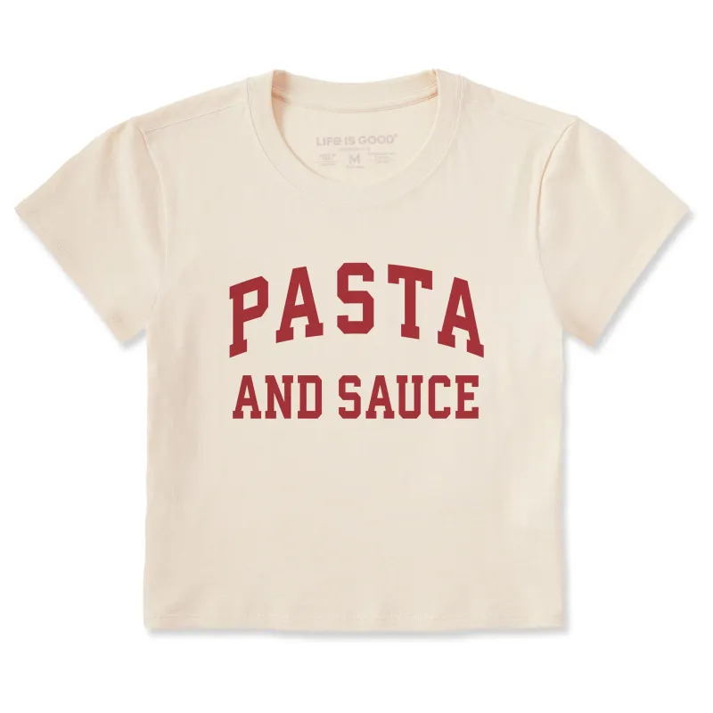 Women's Pasta and Sauce Arch Crusher-LITE Shrunken Tee sold by Life is Good