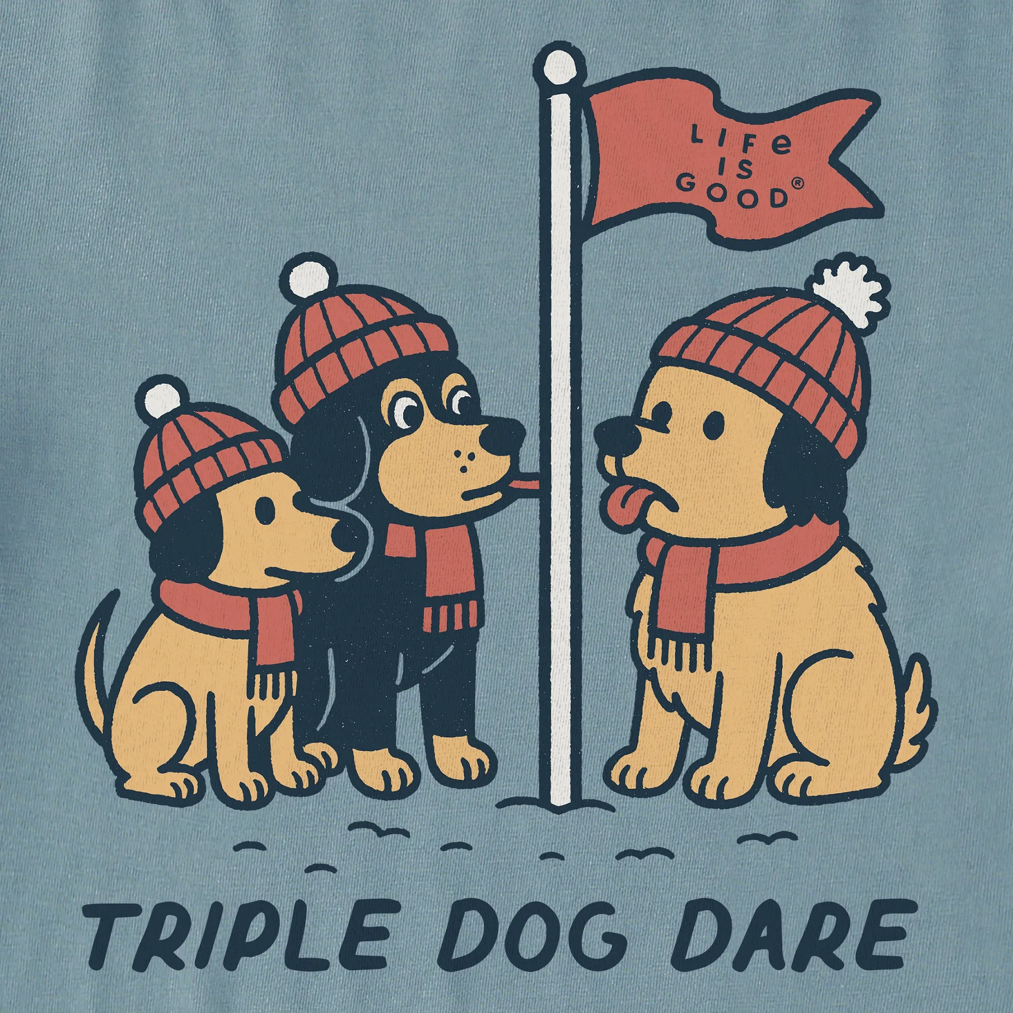 Men's Triple Dog Dare Short Sleeve Crusher Tee sold by Life is Good product image thumbnail 2