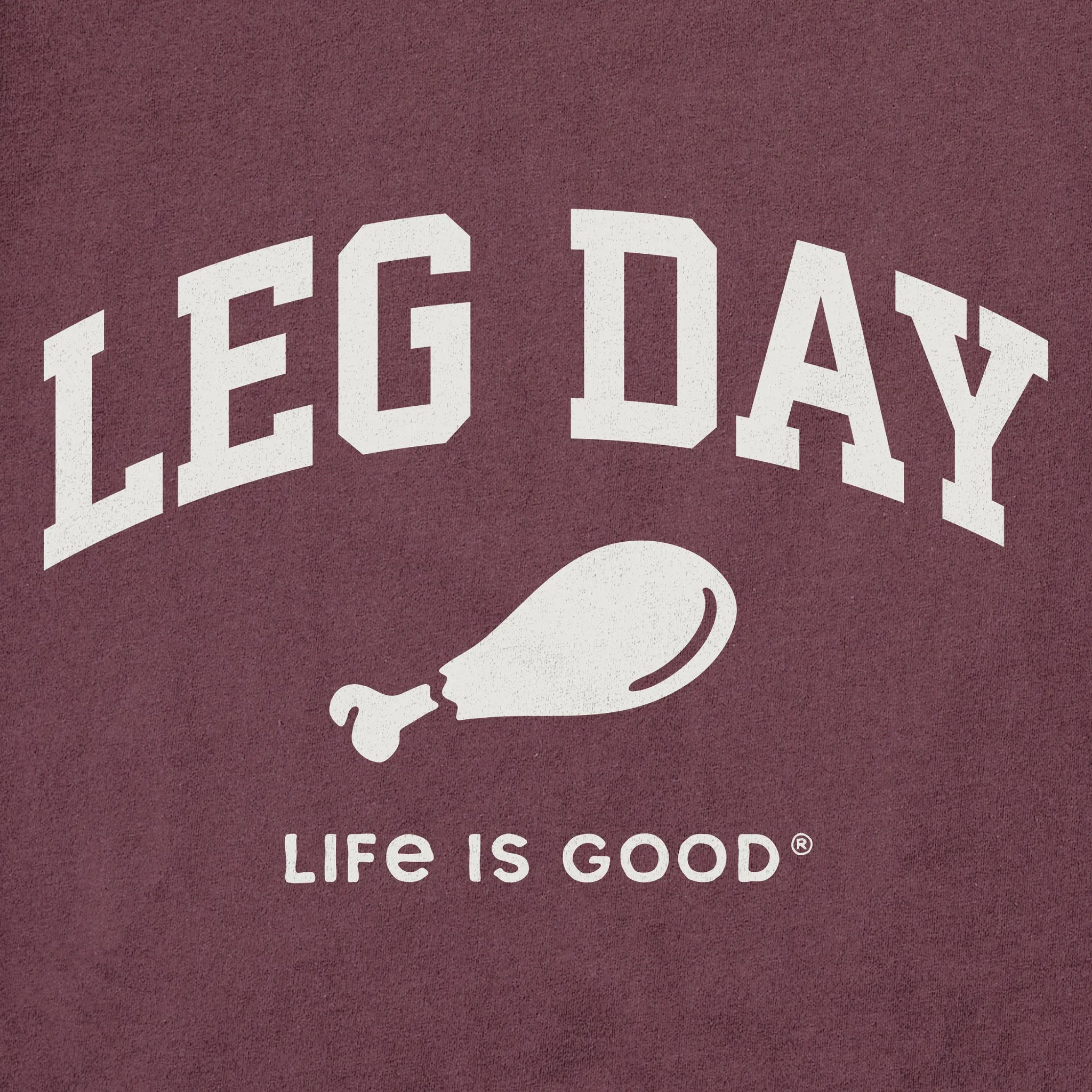 Men's Leg Day Arch Long Sleeve Crusher Tee sold by Life is Good product image thumbnail 2