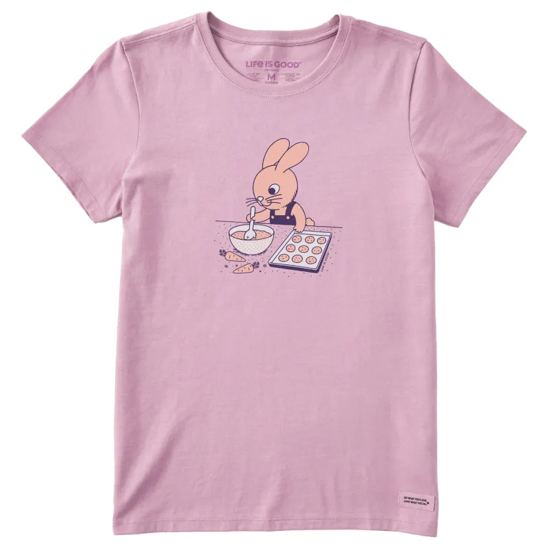 Women's Bunny Baking Short Sleeve Crusher Tee sold by Life is Good