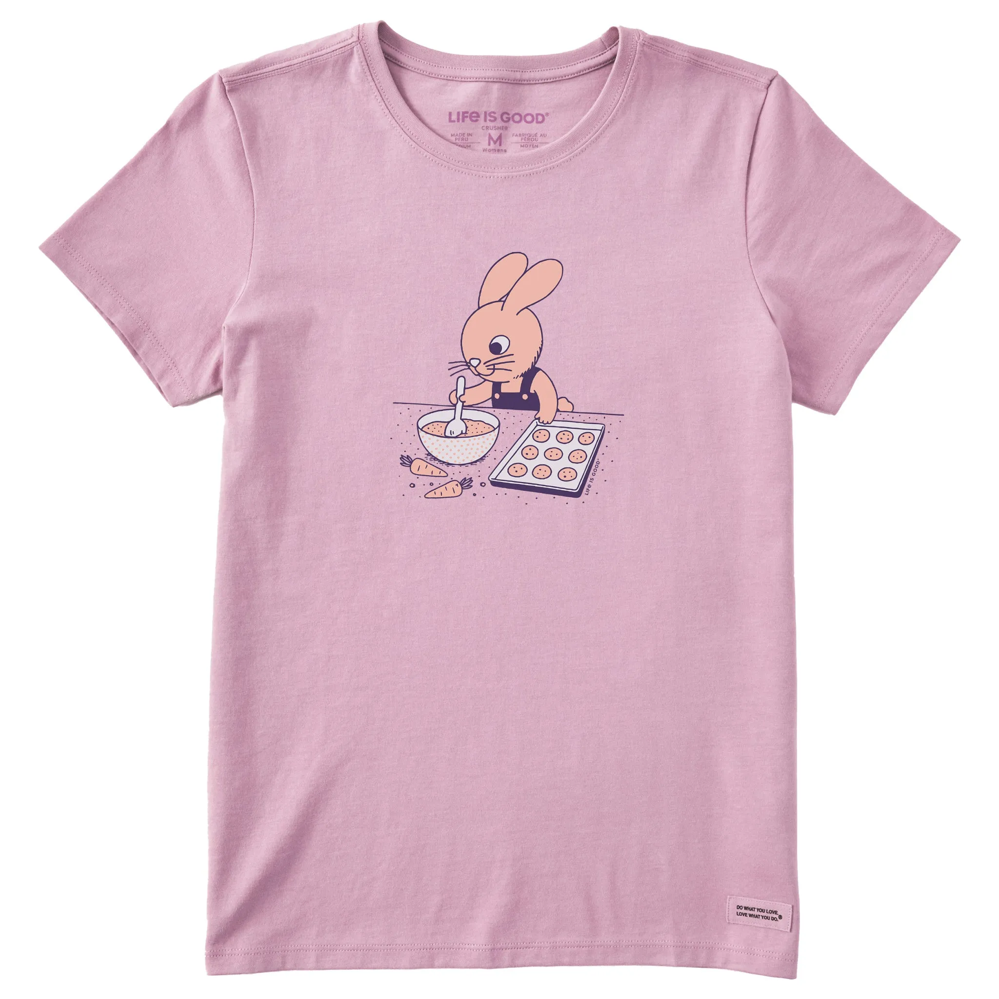Women's Bunny Baking Short Sleeve Crusher Tee sold by Life is Good