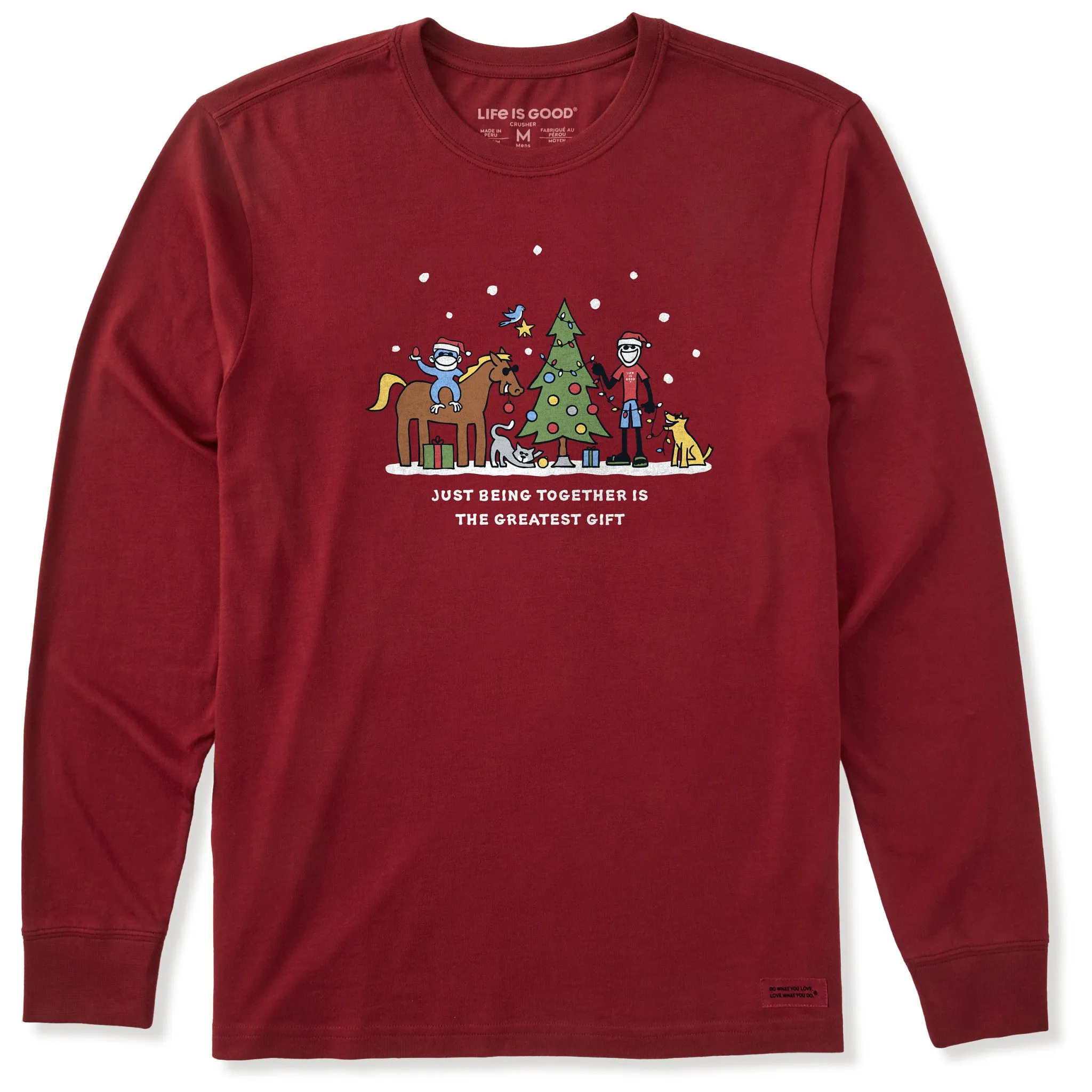 Men's Greatest Gift Jake & Friends Long Sleeve Crusher Tee sold by Life is Good