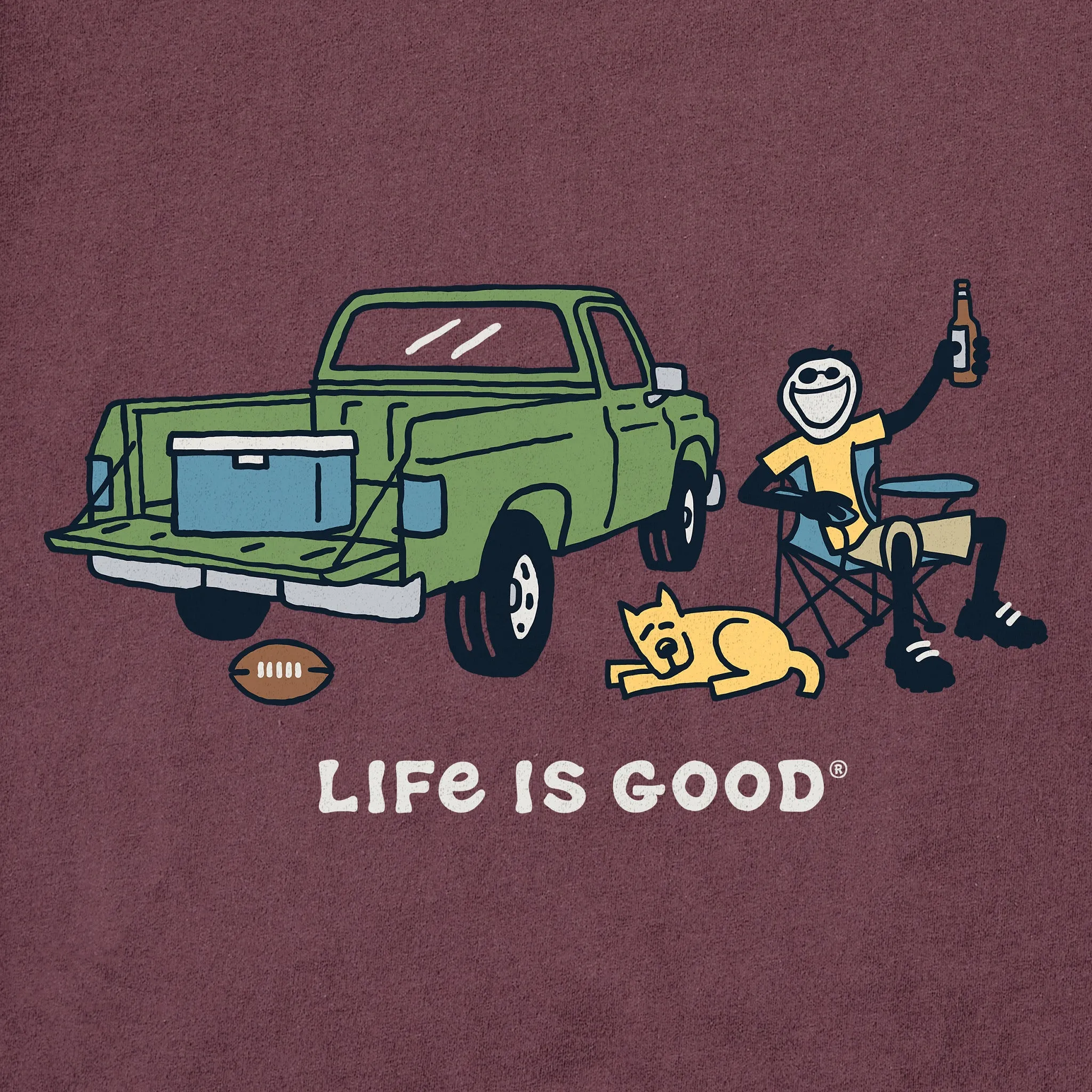 Men's Tailgate Life is Good Short Sleeve Crusher Tee sold by Life is Good product image thumbnail 2