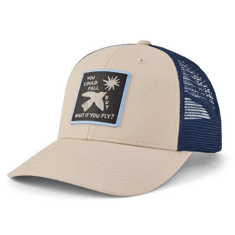 Adult Unisex What if you Fly Patch Trucker sold by Life is Good