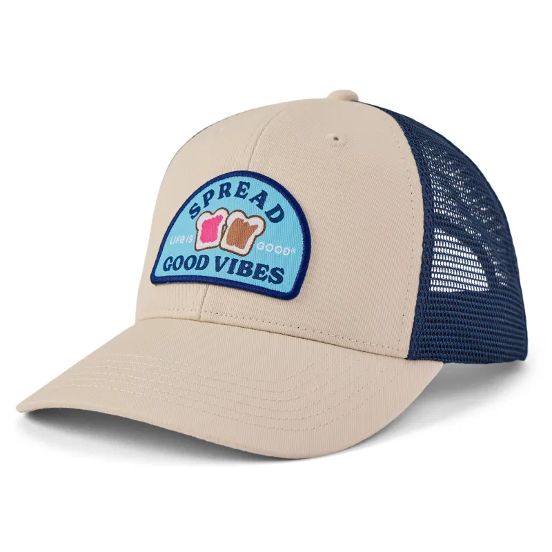 Adult Unisex Spread Good Vibes Patch Trucker sold by Life is Good