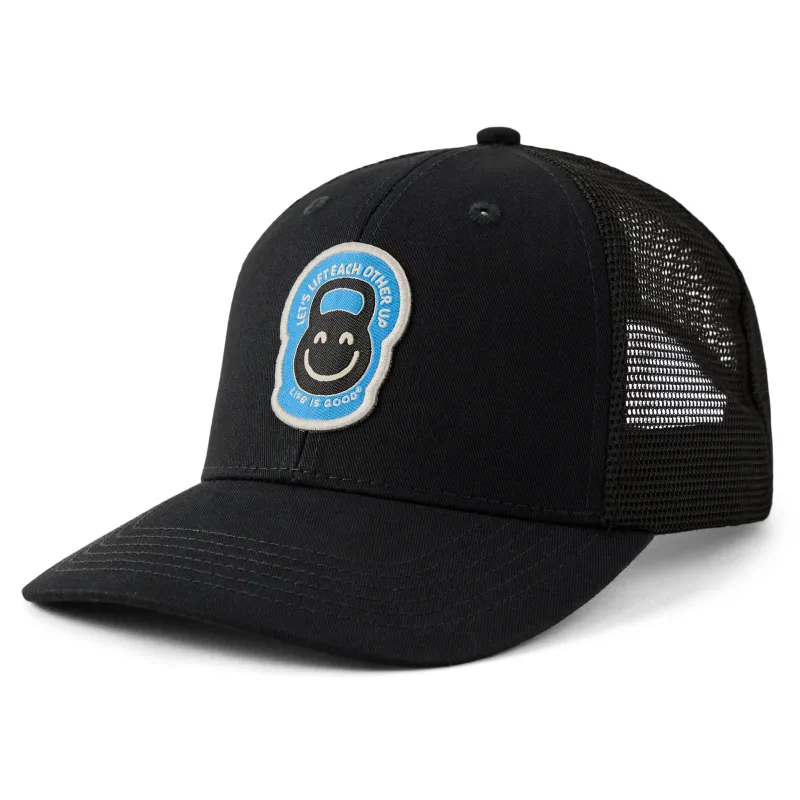 Adult Unisex Lift Each Other Up Patch Trucker sold by Life is Good