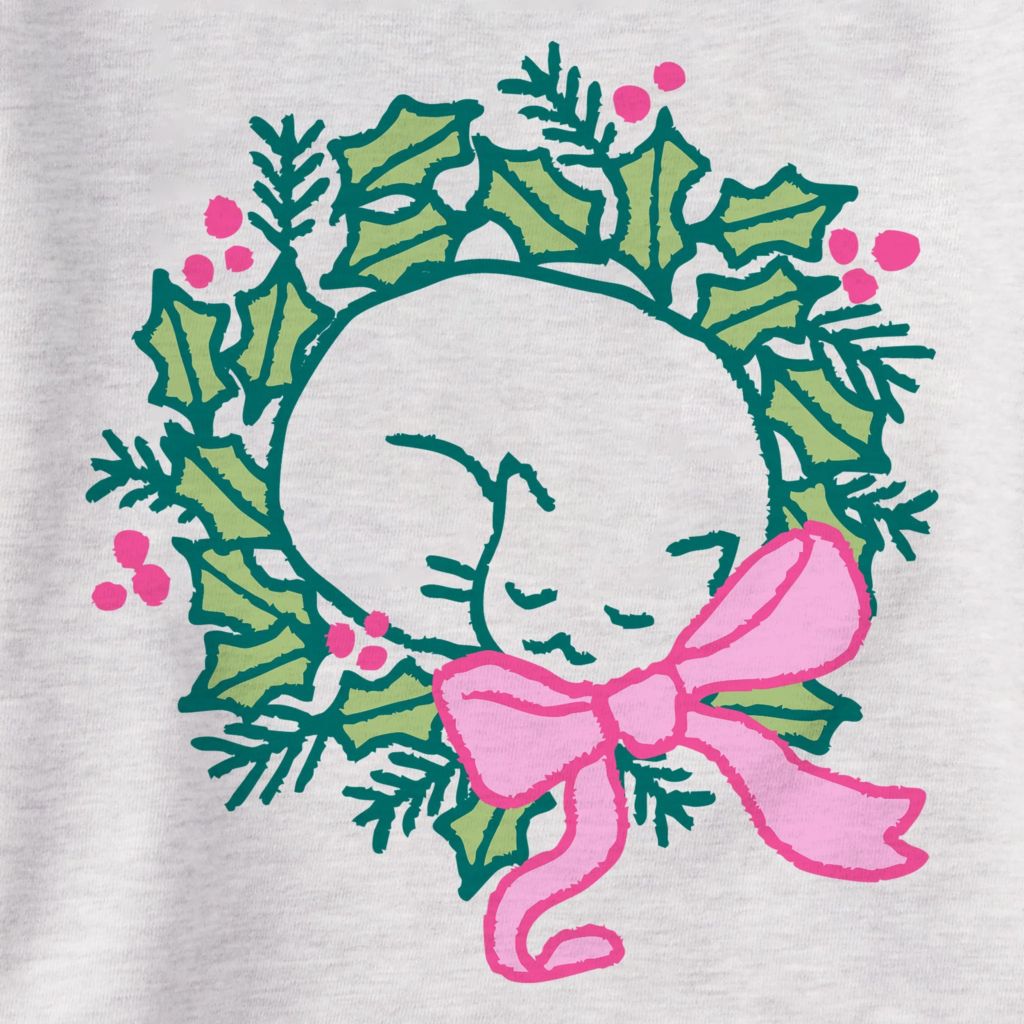 Women's Cat Nap Wreath Simply True Fleece Hoodie sold by Life is Good product image thumbnail 2