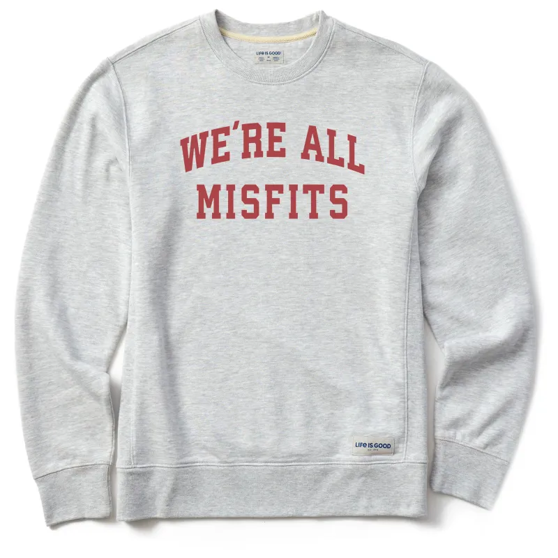 Men's We're All Misfits Arch Simply True Fleece Crew sold by Life is Good