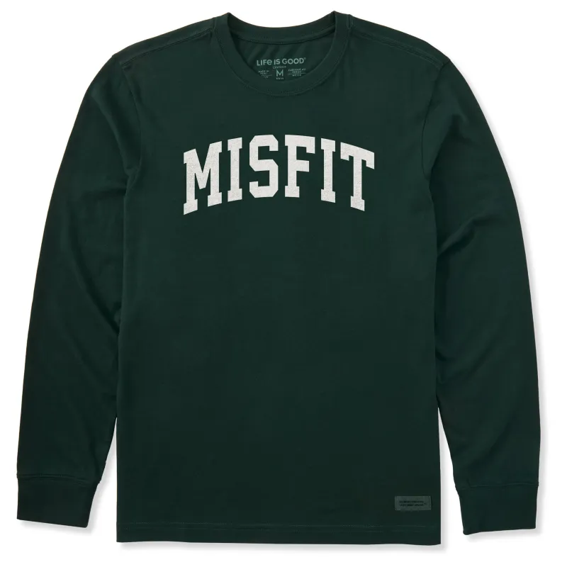 Men's Misfit Arch Long Sleeve Crusher Tee sold by Life is Good