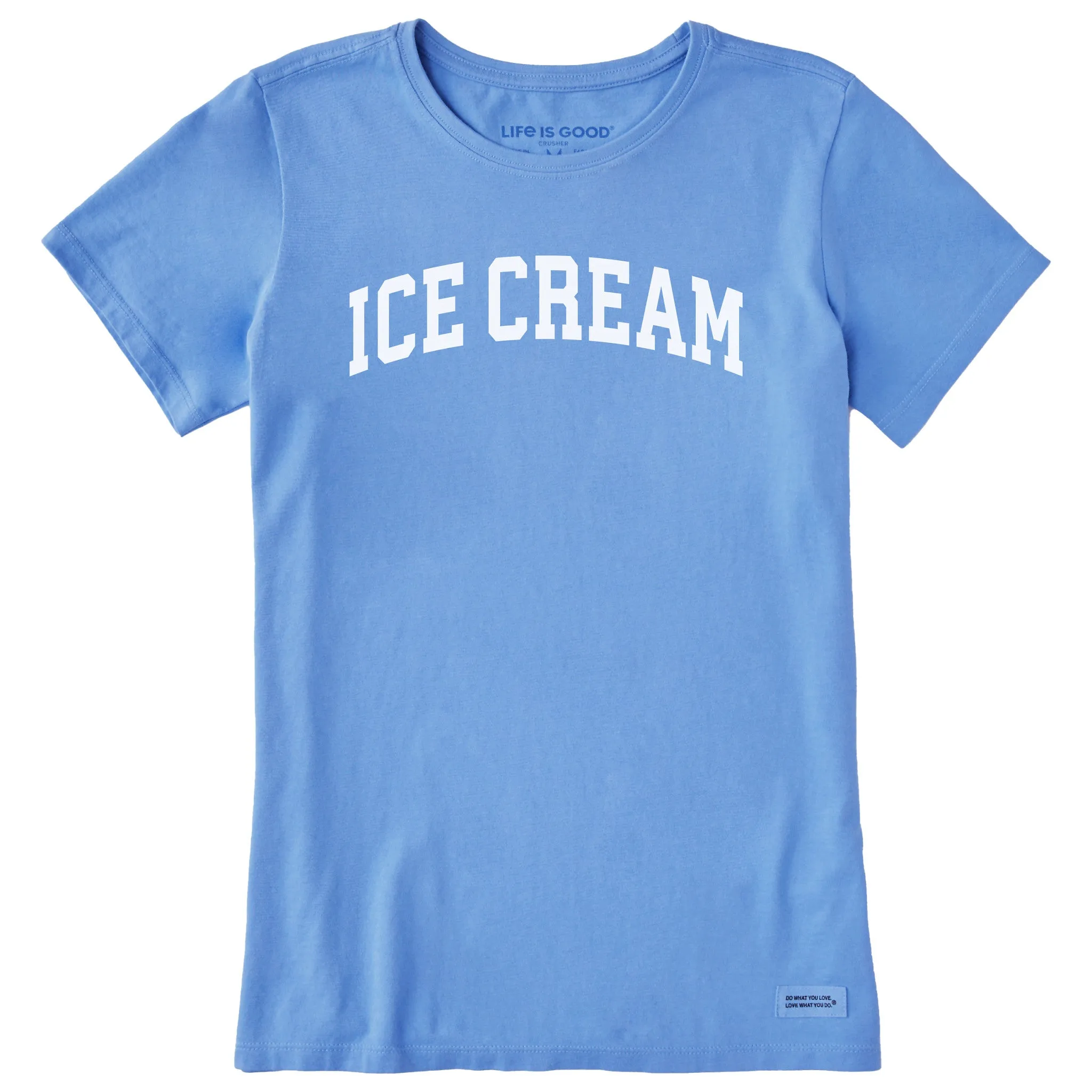 Women's Ice Cream Arch Short Sleeve Crusher Tee sold by Life is Good