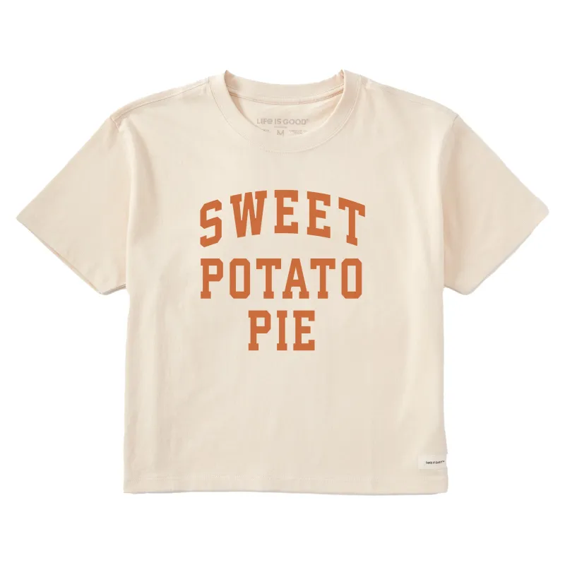 Women's Sweet Potato Pie Arch Short Sleeve Crusher Boxy Tee sold by Life is Good
