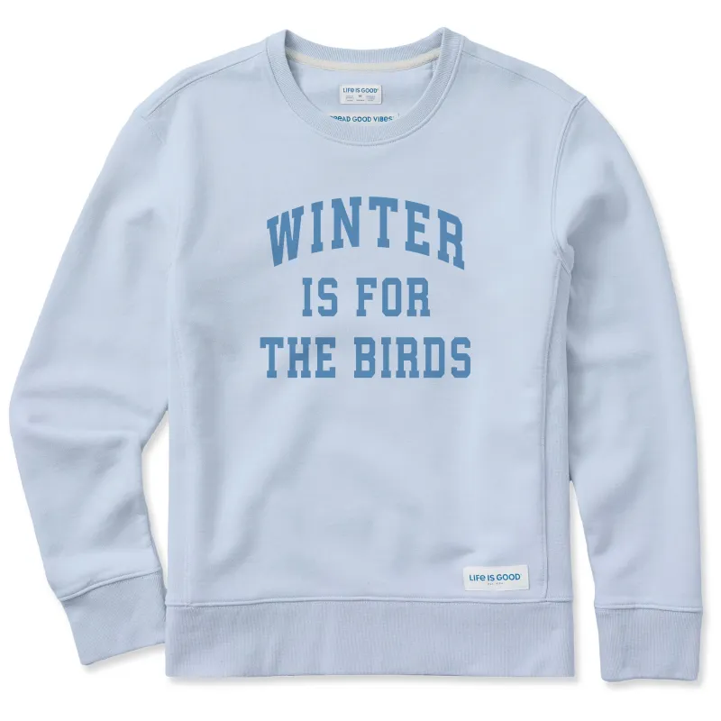 Women's Winter is for the Birds Arch Simply True Fleece Crew sold by Life is Good
