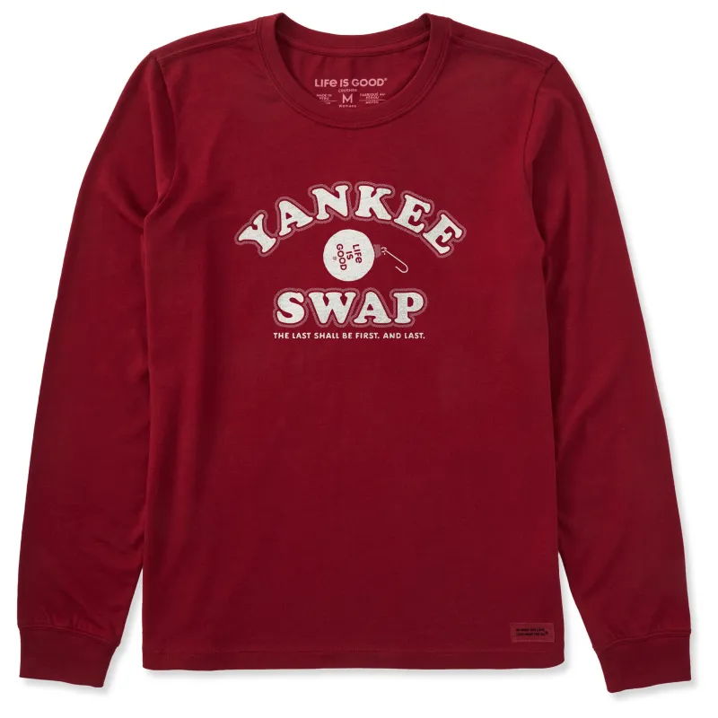 Women's Yankee Swap Long Sleeve Crusher Tee sold by Life is Good