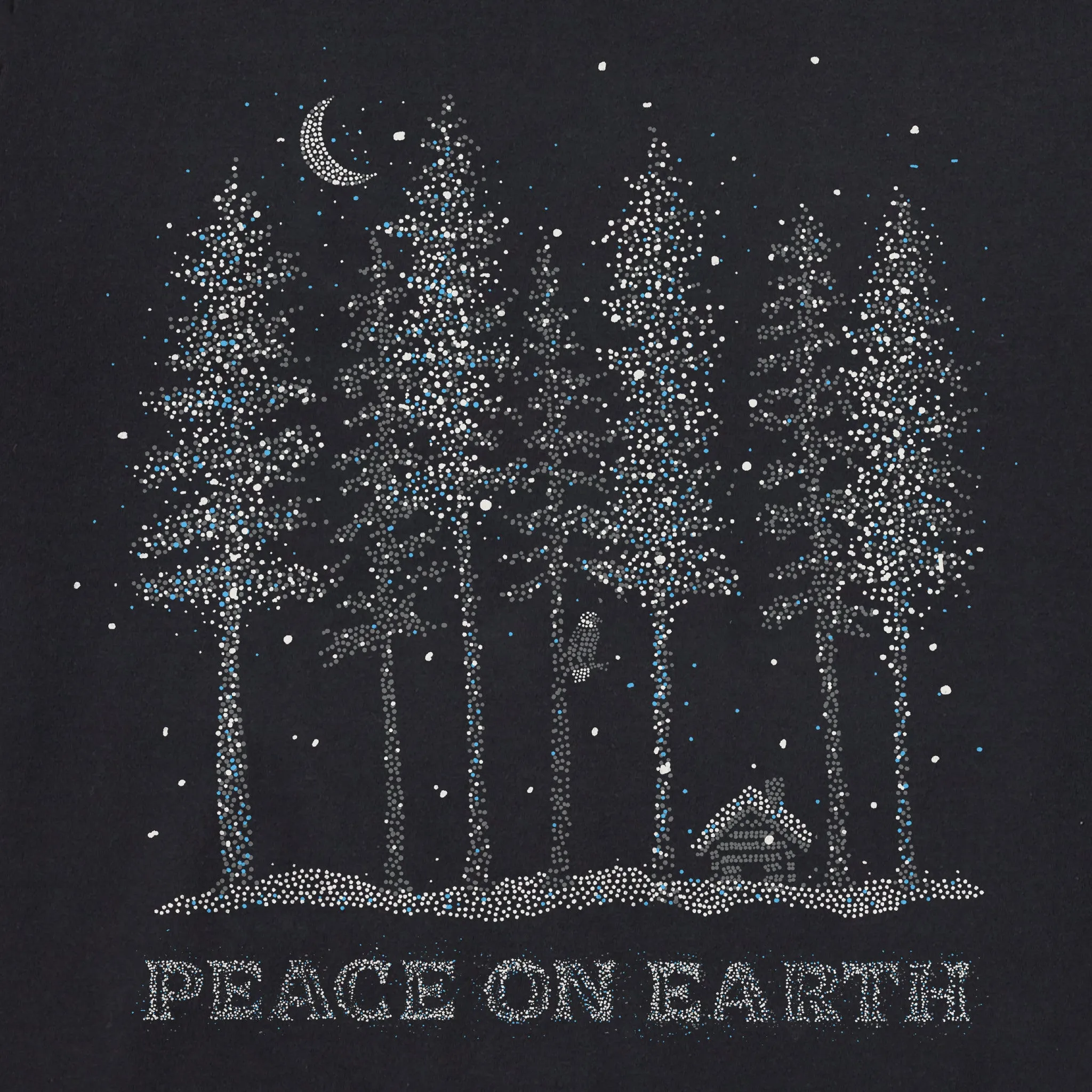 Women's Peace on Earth Trees Sparkle Long Sleeve Crusher Tee sold by Life is Good product image thumbnail 2