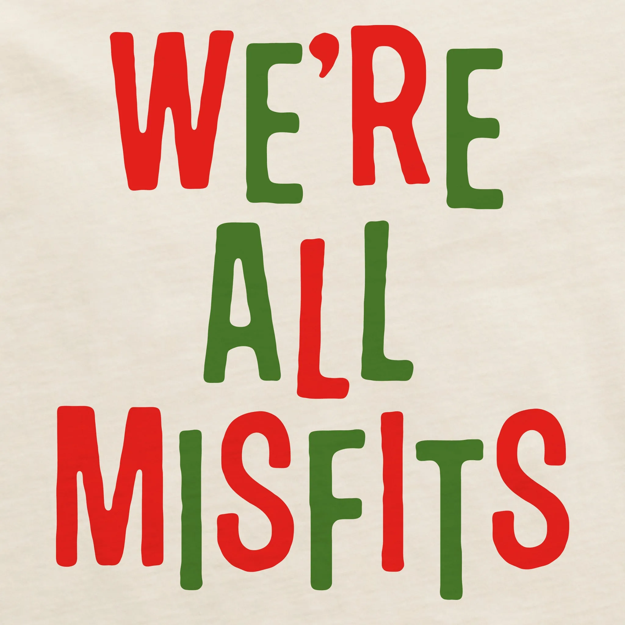 Men's We're All Misfits Jumbled Short Sleeve Crusher Tee sold by Life is Good product image thumbnail 2