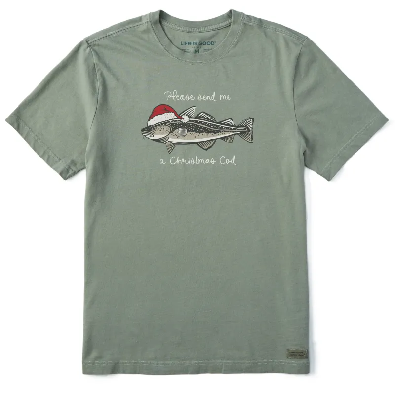 Men's Christmas Cod Short Sleeve Crusher Tee sold by Life is Good