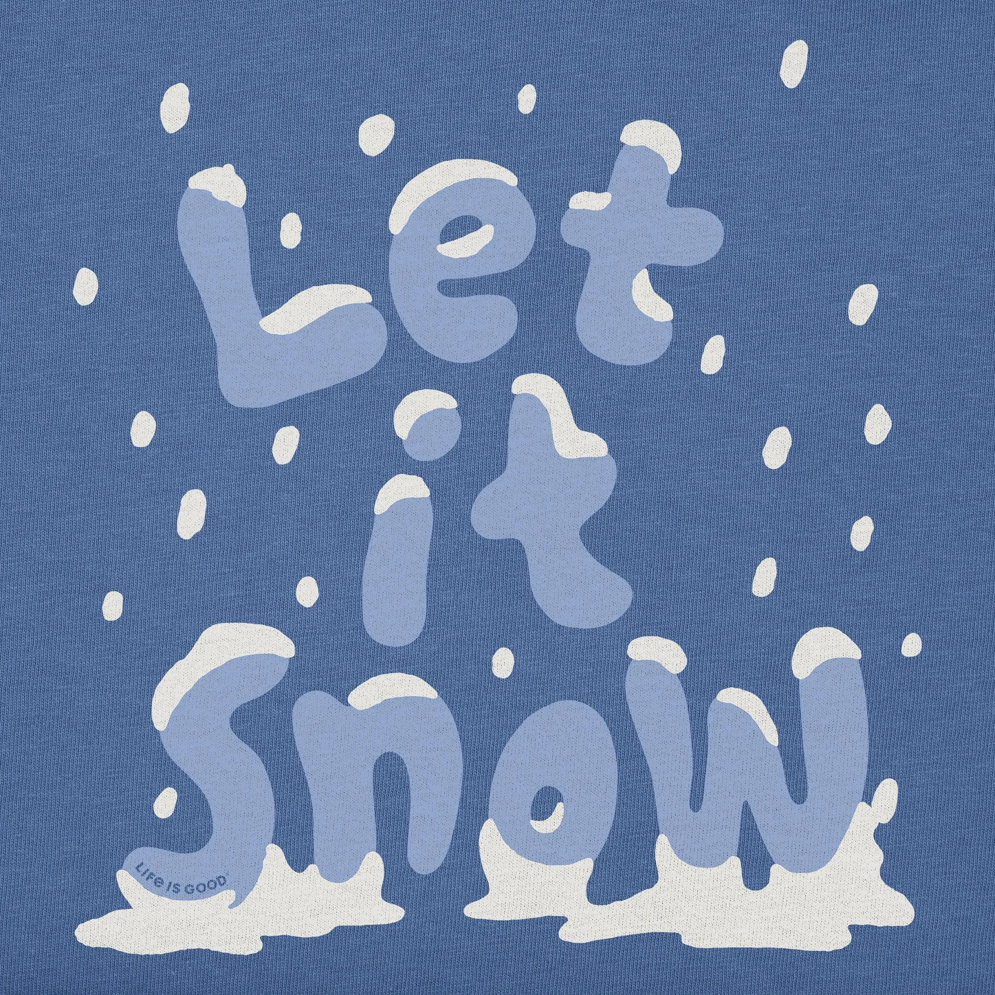 Men's Let it Snow Stack Long Sleeve Crusher Tee sold by Life is Good product image thumbnail 2