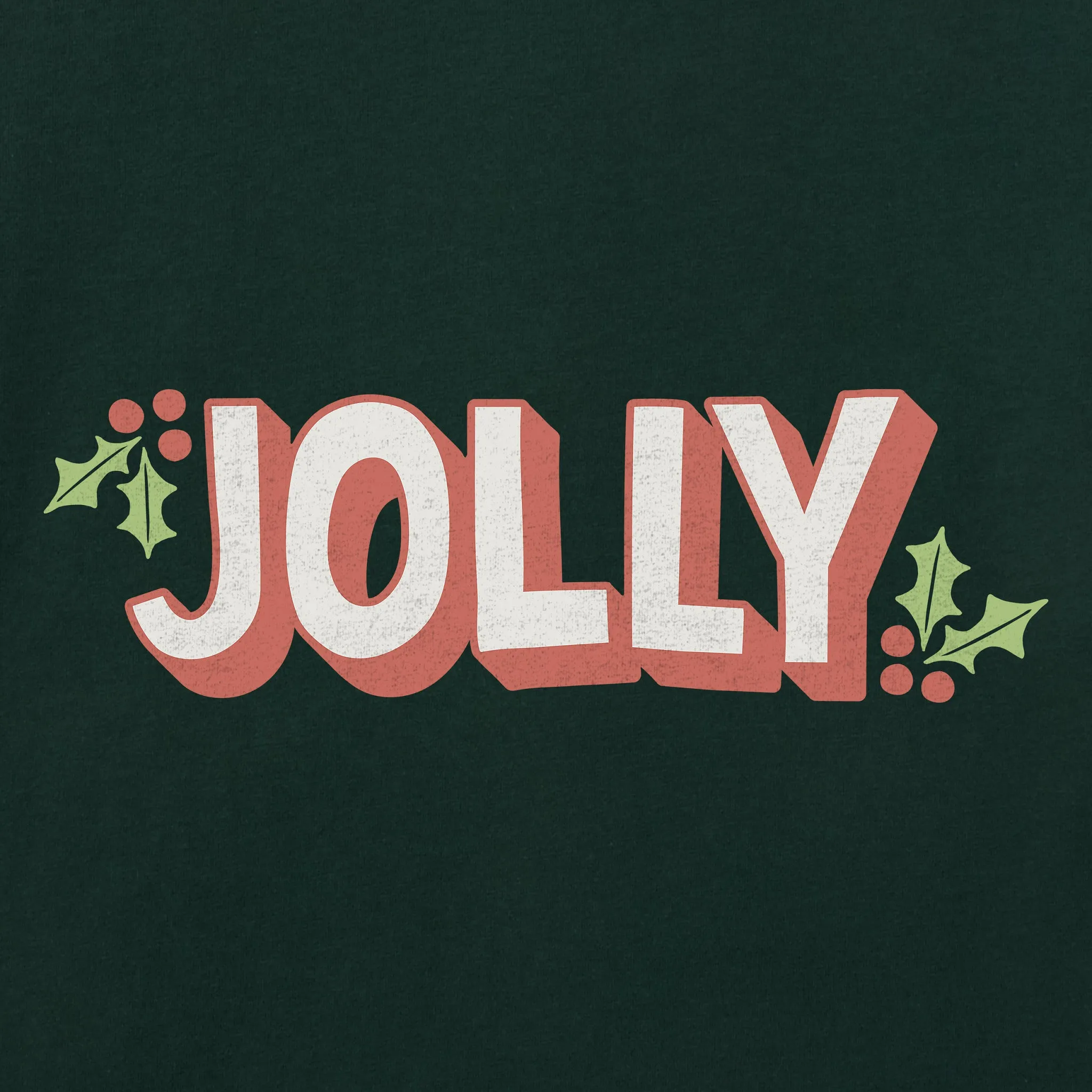 Men's Jolly with Holly Long Sleeve Crusher Tee sold by Life is Good product image thumbnail 2
