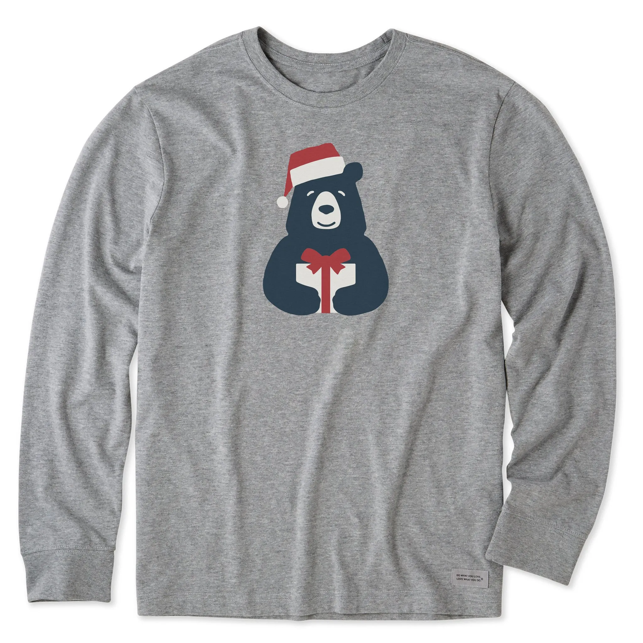 Men's Bear with Box Long Sleeve Crusher Tee sold by Life is Good