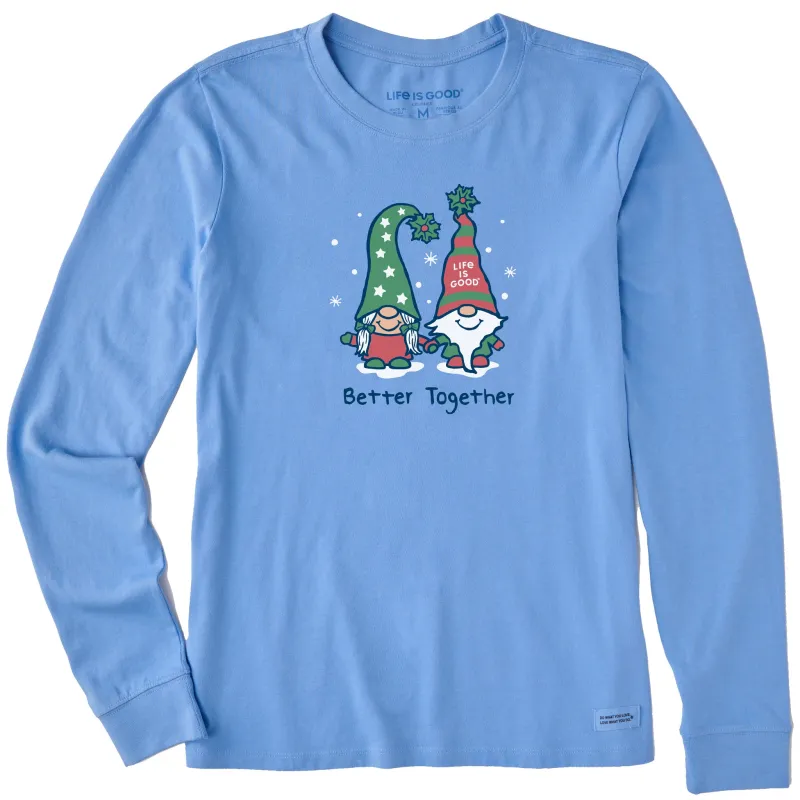Women's Better Together Gnomes Long Sleeve Crusher Tee made by Life is Good