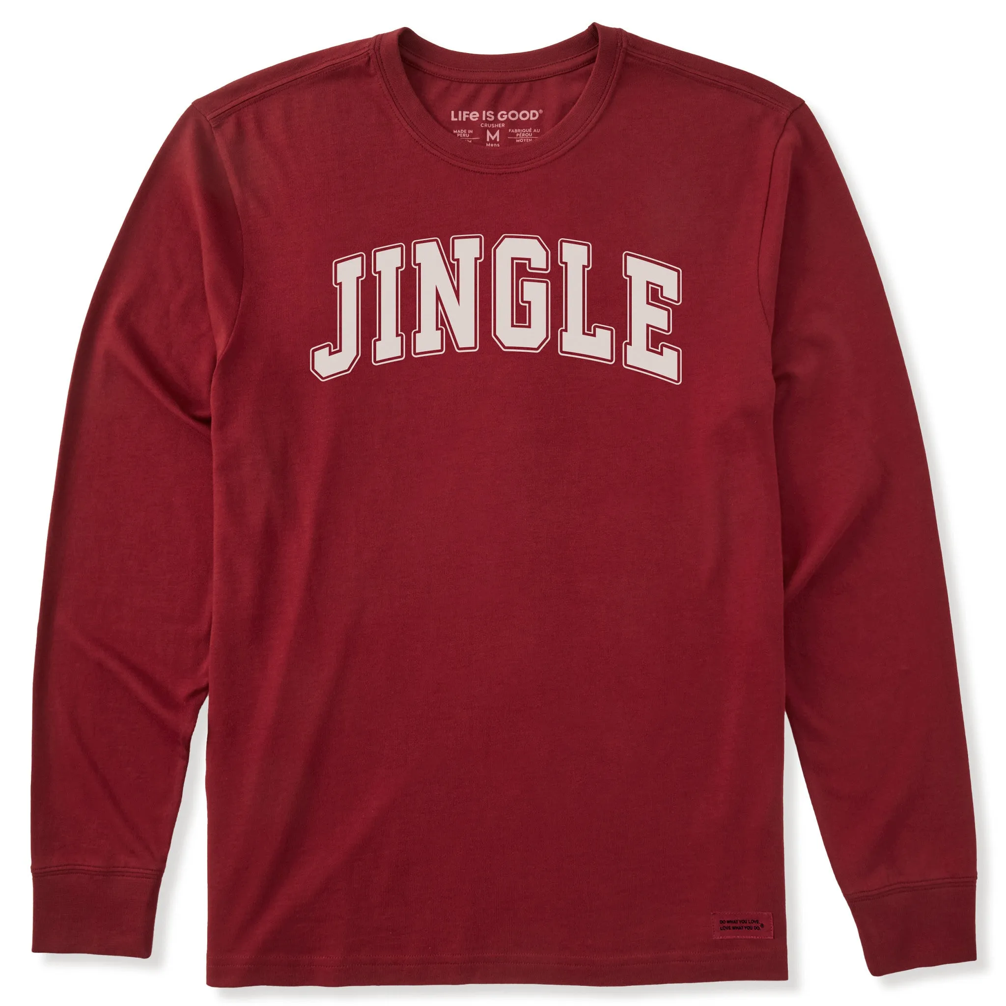 Men's Jingle Arch Long Sleeve Crusher Tee sold by Life is Good