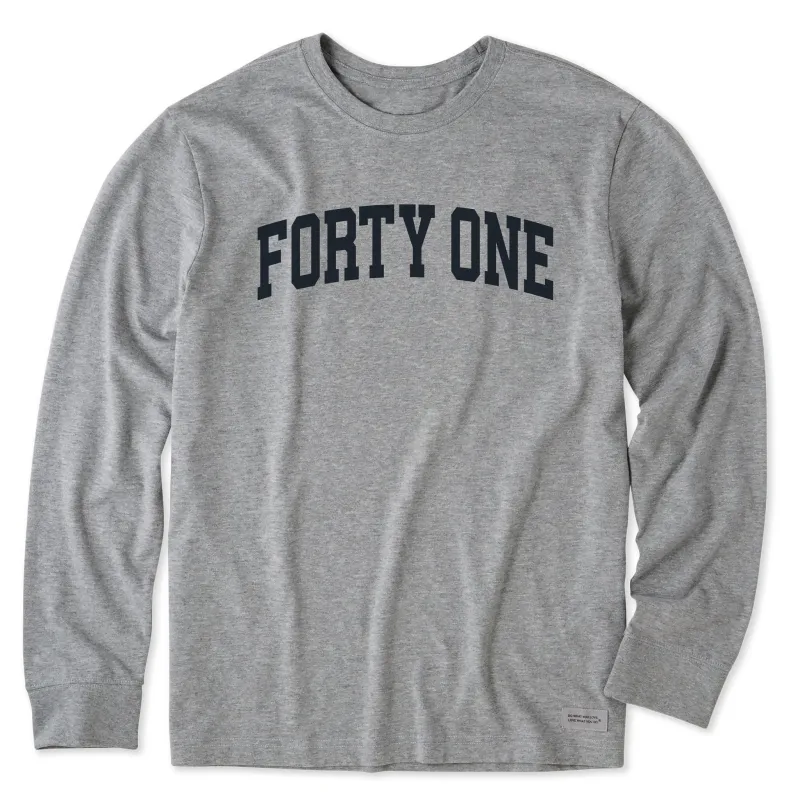 Men's Forty One Arch Long Sleeve Crusher Tee sold by Life is Good