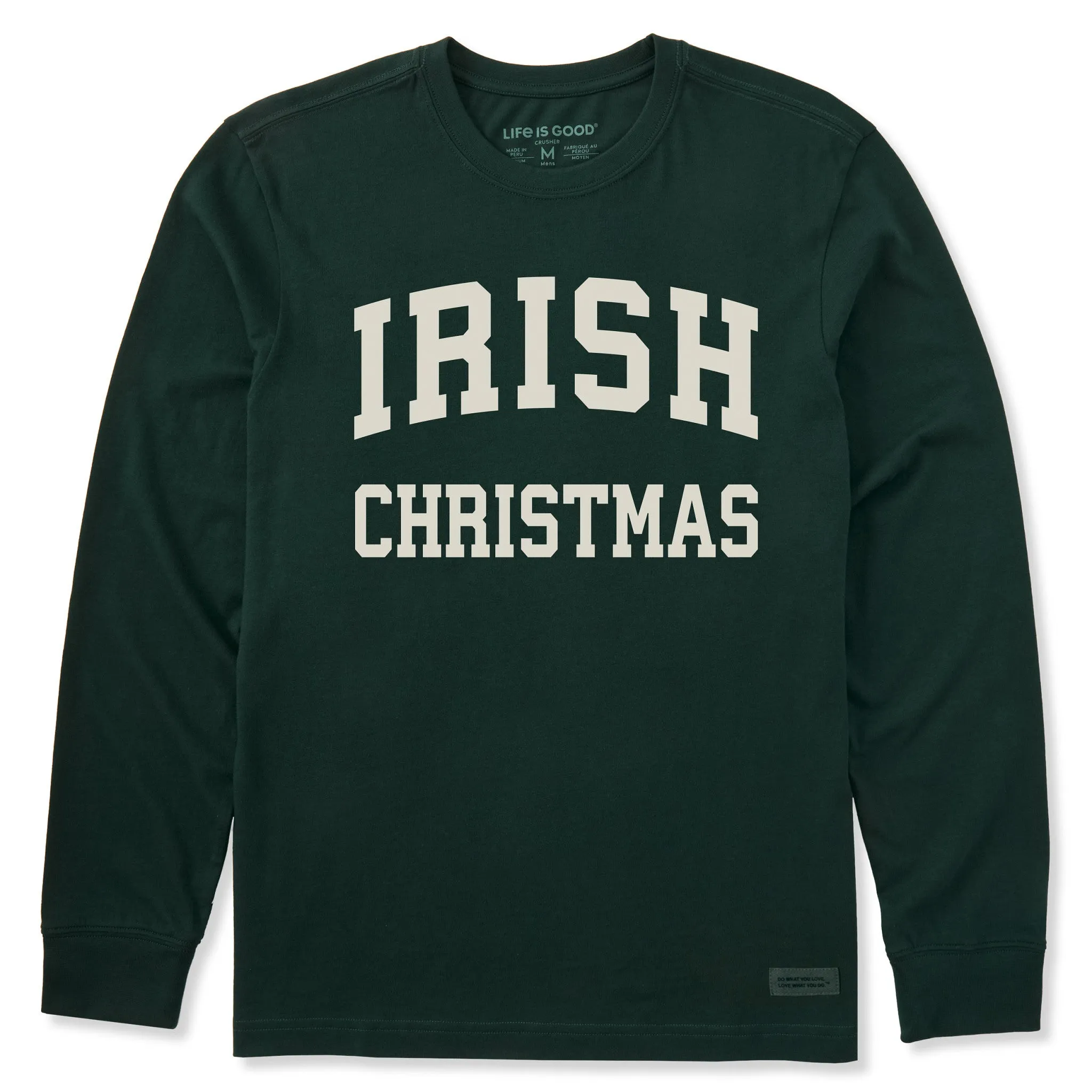 Men's Irish Christmas Arch Long Sleeve Crusher Tee sold by Life is Good