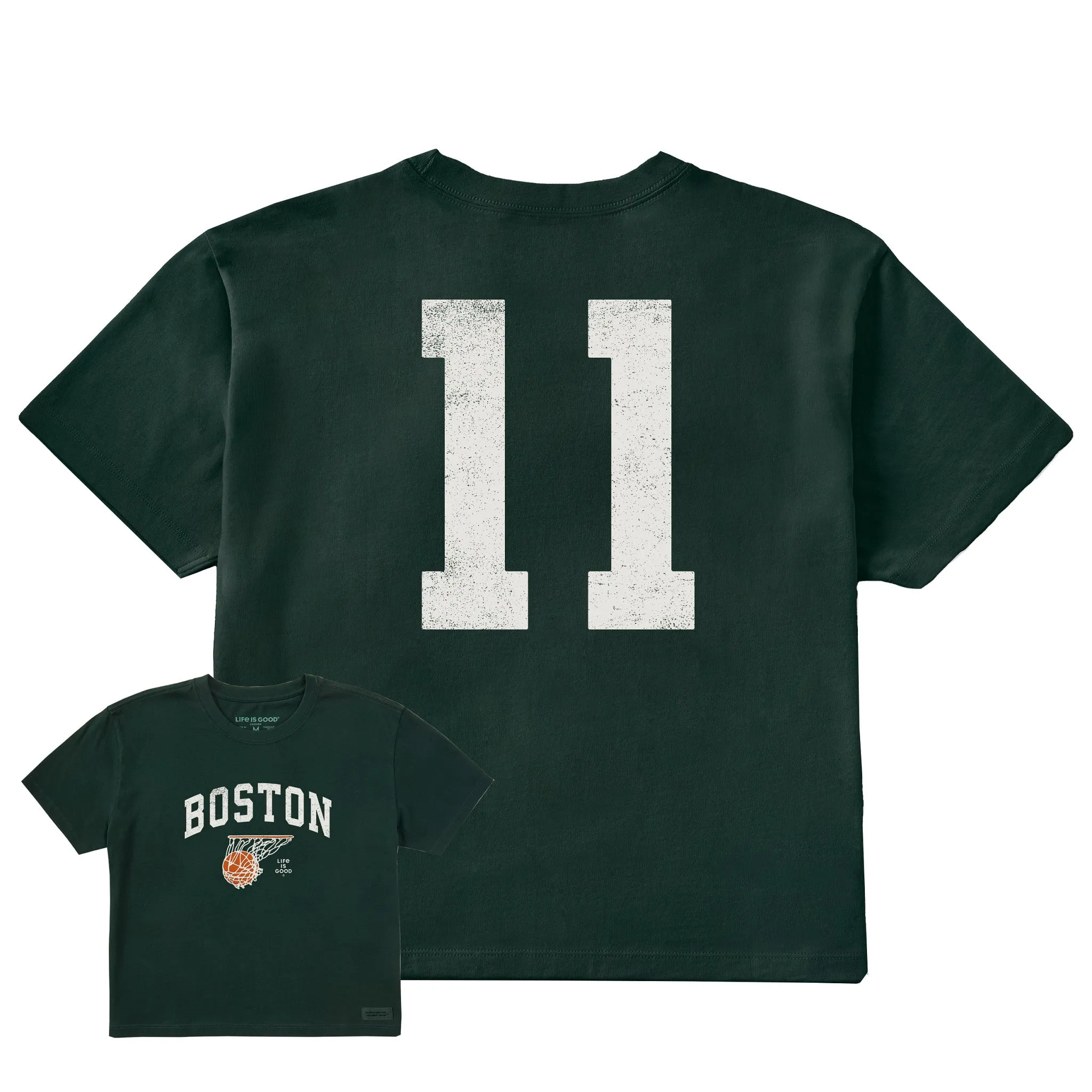 Women's Boston Swish Short Sleeve Crusher Boxy Tee sold by Life is Good