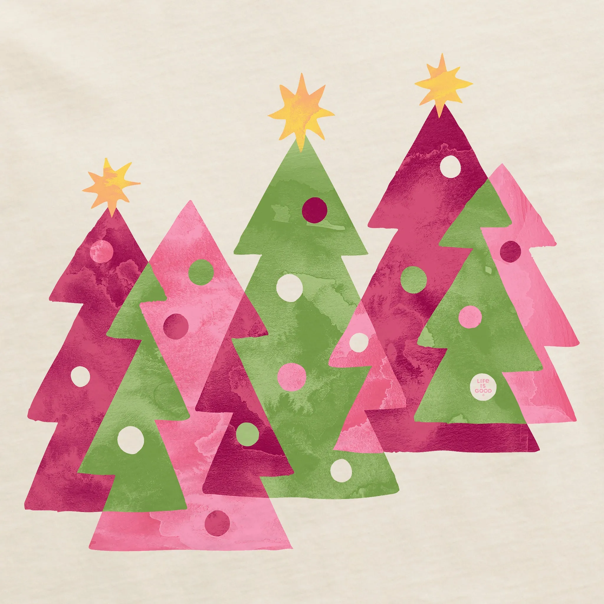 Women's Christmas Trees Crusher-LITE Shrunken Tee sold by Life is Good product image thumbnail 2