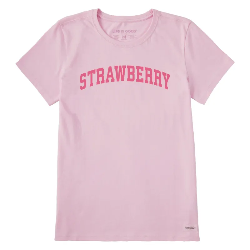Women's Strawberry Arch Short Sleeve Crusher Tee sold by Life is Good
