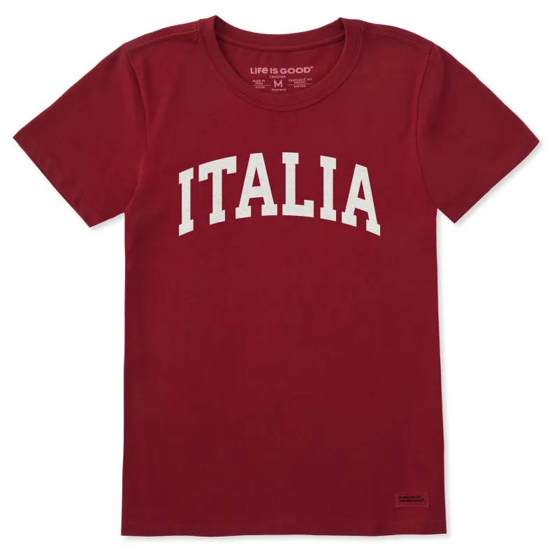 Women's Italia Arch Short Sleeve Crusher Tee sold by Life is Good