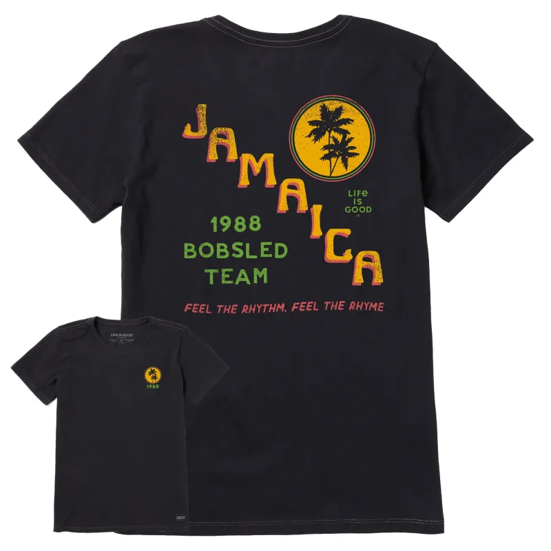 Women's Jamaica Bobsled Team Short Sleeve Crusher Tee sold by Life is Good