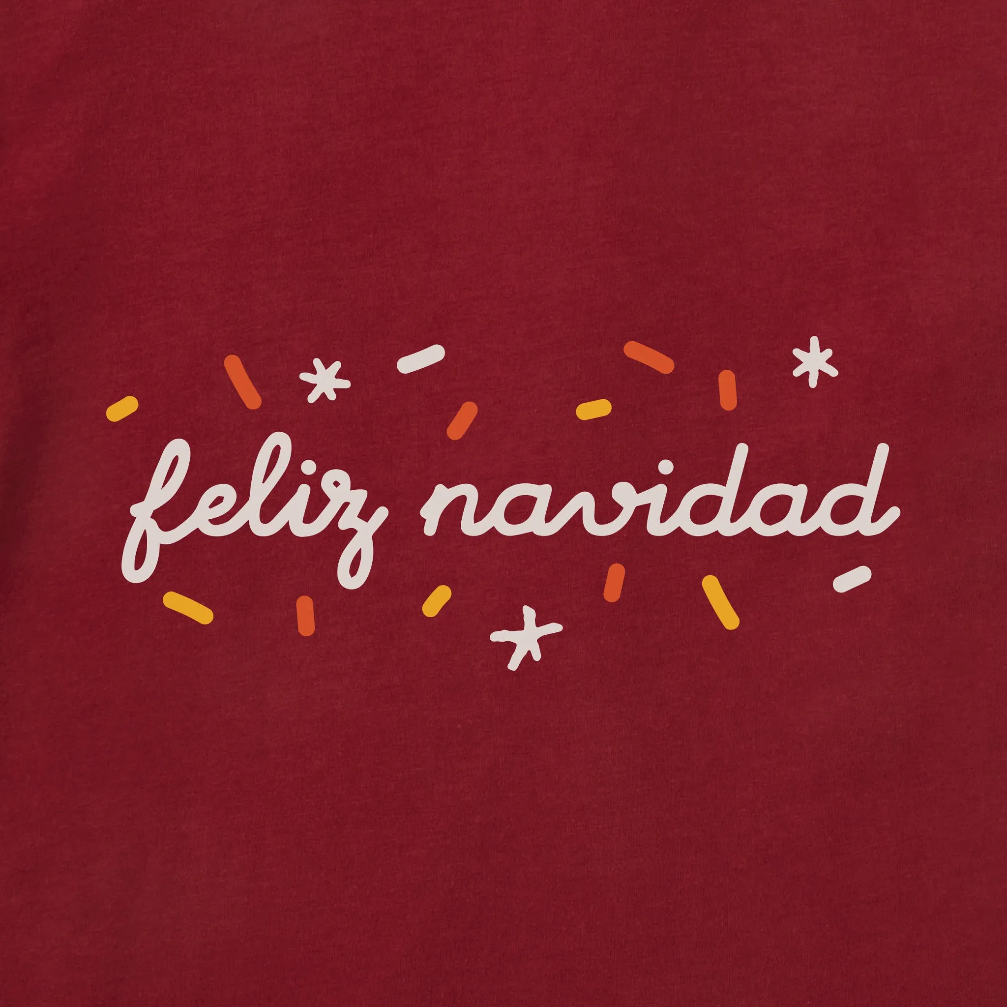Women's Feliz Navidad Sparkle Long Sleeve Crusher Tee sold by Life is Good product image thumbnail 2