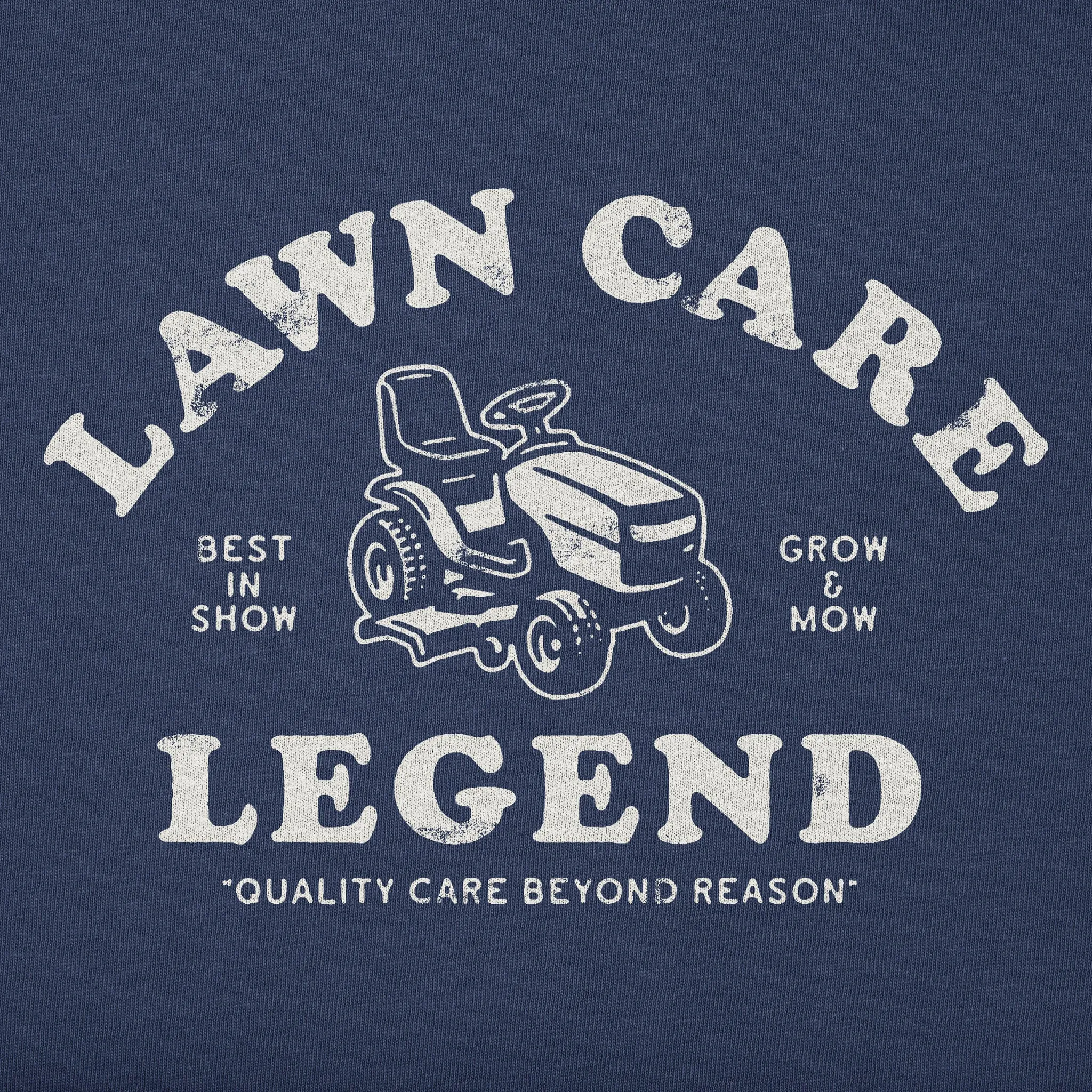 Men's Lawn Care Legend Simply True Fleece Crew sold by Life is Good product image thumbnail 2