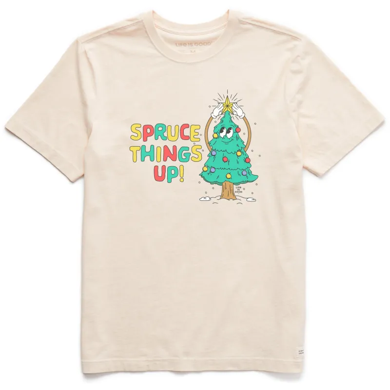 Men's Spruce Things Up! Short Sleeve Crusher Tee sold by Life is Good