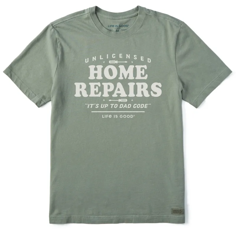 Men's Home Repairs Short Sleeve Crusher Tee sold by Life is Good