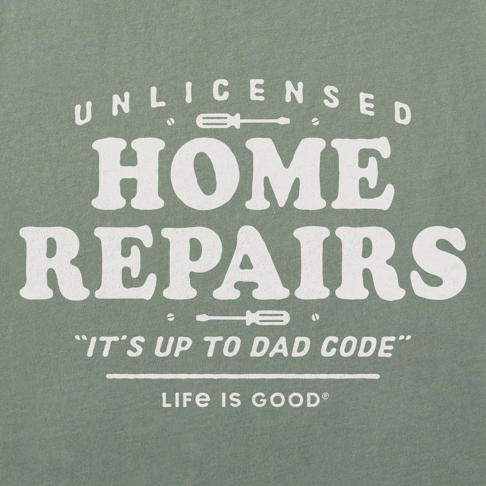 Men's Home Repairs Simply True Fleece Crew sold by Life is Good product image thumbnail 2